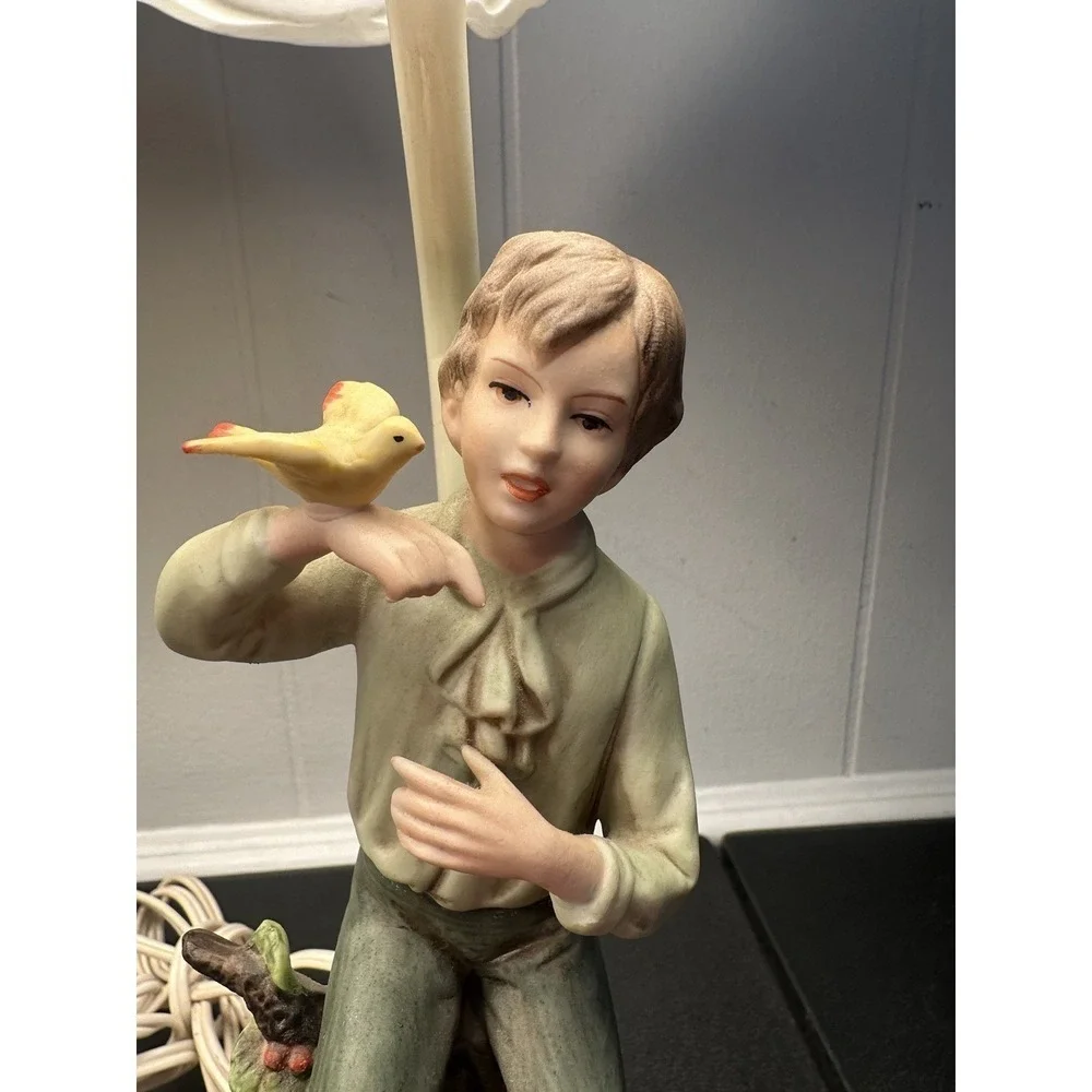 Lennile Ardelt‎ Boy and Girl Porcelain Lamps Pair